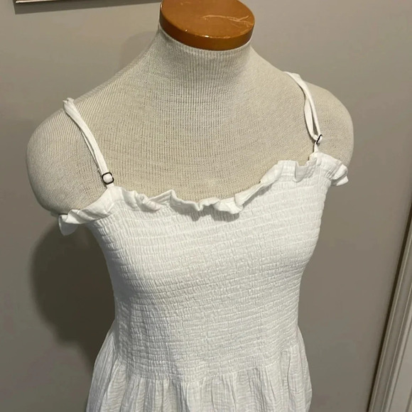 NWT!! Faherty - Dream Cotton Gauze Lakeview Dress - White - Size Medium - Picture 10 of 12